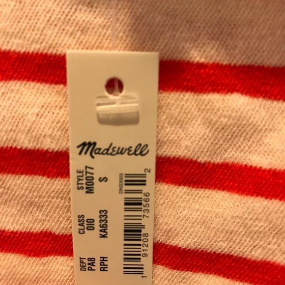 NWT. Madewell flutter sleeve t shirt. Small - Picture 4 of 5